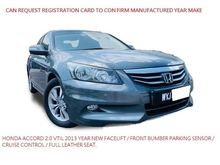 MANUFACTURING 2013 YEAR , VTI-L FULL LEATHER SEAT , FRONT BUMBER PARKING SENSOR , CRUISER CONTROL , NEW FACELIFT VERSION Honda Accord 2.0 i-VTEC