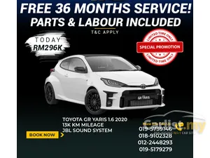 FREE 36 MONTHS SERVICE TOYOTA GR YARIS SPECIAL PROMOTION LIMITED TIME ONLY