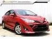 Used 2020 Toyota Vios 1.5 G Sedan (A) WITH 2 YEARS WARRANTY FULL SERVICE RECORD UNDER TOYOTA DVD PLAYER 360 DEGREE CAMERA LEATHER SEAT