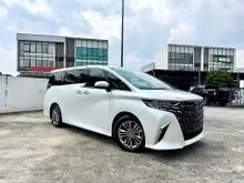 2025 Toyota Alphard 2.5 z full spec low mileage ready stock ( original mileage)