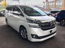2015 Toyota Vellfire 2.5 X Spec 8seather Camera Push Start 7G