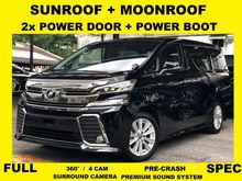 2016 Toyota Vellfire 2.5 Z A Edition MPV ROOFs POWER DOOR BOOT -SUN+MOONROOF _ 2x POWER DOOR_ALPHINE_ROOF MONITOR_3,000KM LOW MILEAGE_TRUE YEAR 2016