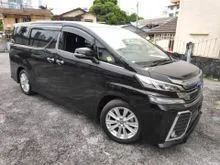 ACIK Recon Unreg 2017 TOYOTA Vellfire ZA 2.5 Black Mil 50k Ready Stock