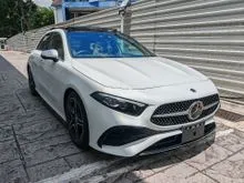 [GRADE 5A] 2024 MERCEDES-BENZ A180 1.3 AMG LINE LEATHER EXCLUSIVE PK BSG MODEL NEW-F/L P/ROOF APPLE CARPLAY 4CAMERA AMBIENT LIGHT HUD (A) UNREG