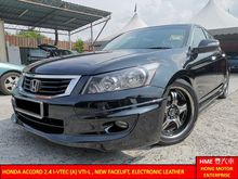 Honda Accord 2.4 i-VTEC (A) VTi-L , New Facelift , Electronic Leather Seat , Paddle Shift ** 1 Owner **