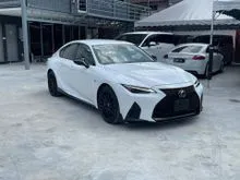 RECON 2022 Lexus IS 300 2.0 F Sport ( Mode Black S ) Grade 6AA Full Spec ( BBS Rim , 360 , Alcantara Seat , HUD )