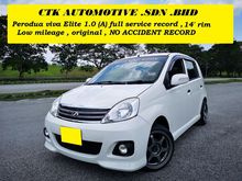 2012 Perodua Viva Elite Hatchback full service record