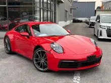 2020 Porsche 911 Carrera 3.0 Coupe, Ready Stock Unit, Japan Spec, PASM, Sport Chrono, PDLS, 360 Camera, Sport Tailpipes, High Spec, Low Mileage