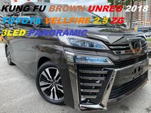 KUNG FU BROWN UNREG 2018 TOYOTA VELLFIRE 2.5 ZG 3 LED MOON ROOFS
