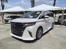 2024 Toyota Alphard 2.5 Z 7-Seater,GRADE 4.5A,8K KM,DIM,ROOF TV, WIRELESS CHARGING,2024 UNREGISTER