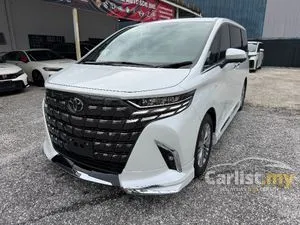 2025 Toyota Alphard 2.5 Z SPEC FULLY LOADED SUNROOF 4CAMERA DIM BSM HUD SIDE STEP MODELISTA BODYKITS GRADE 5A 4K MILEAGE ONLY JAPAN EDITION