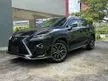 Recon CHEAPEST 2019 Lexus RX300 2.0 F Sport FULL SPEC RED LEATHER 4CAM PANROOF UNREG