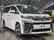 Recon [JBL[DIM[BSM][4CAM] 2019 Toyota VELLFIRE 2.5 ZG 5 YEAR WARRANTY