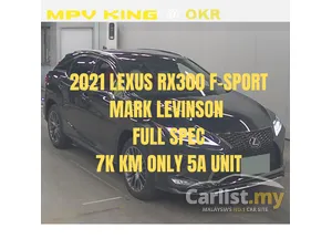 2021 Lexus RX300 2.0 F Sport SUV 7K KM MIL ONLY / 5A / MARK LEVINSON SOUND SYSTEM