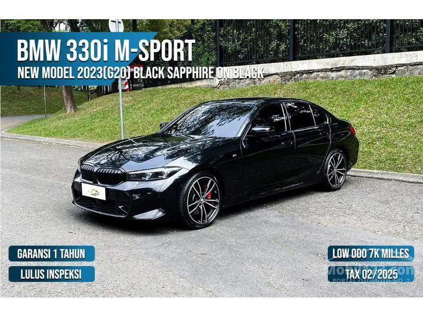 Jual Mobil BMW 330i 2023 M Sport Pro 2.0 di Banten Automatic Sedan Hitam Rp 855.000.000
