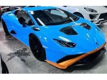 2021 Lamborghini Huracn STO 5.2L Naturally Aspirated V10 Coupe  Blu Laufey  Full Carbon Fibre Specification  Front Lifter  Forged Wheels