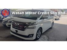 2015 Toyota Vellfire 2.5 X MPV NO HIDDEN CHARGES F.O.C POWERE BOOT AND 360' CAMERA