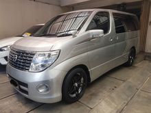 2007 Nissan Elgrand HWS black edition electric krey warna silver pajak panjang