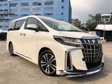 2018 Toyota Alphard 2.5 G S C Package MPV JBL PRE CRASH SUNROOF 4 CAMERA LEATHER PILOT SEAT FULL SPEC UNREG FACELIFT