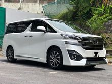 FULL SPEC JBL SUNROOF PCRASH 2017 Toyota Vellfire 3.5 VL BEIGE INTERIOR