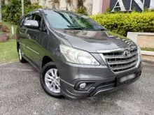 2015 Toyota Innova 2.0 G Facelift Leather Seat Full Bodykit MPV