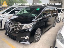 2016 Toyota Alphard 2.5 SC Full Alpine Player Set Pre Crash Sun Roof Moon Roof 360 Surround Camera Pilot Seat Power Boot 2 Power Door Full LED Unreg