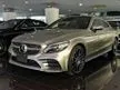 Recon 2021 Mercedes-Benz C180 1.5 AMG SPORT LEATHER EXCLUSIVE COUPE, JAPAN SPEC, GRADE 5A, ORI 2K KM, MULTIBEAM LED HEADLIGHTS, PANORAMIC ROOF, HUD, BSA - Cars for sale