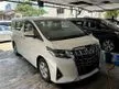 Recon 40 UNIT 2019 Toyota Alphard 2.5 G X MPV - Cars for sale