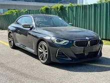 2022 382HP xDrive FULL SCREEN DIGITAL PANEL 4WD BROWN INT 360CAM HUD BSM GOLDEN EYE JPN SPEC BMW M240i 3.0 xDrive Coupe UNREG