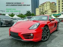 2013 Porsche Cayman 2.7 unreg