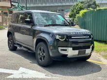 2022 DARK GREY MERIDIAN SOUND SYSTEM NO AIRMATIC 5 SEATER 360CAM MATRIX LED LEATHER BSM APPLE PLAY Land Rover Defender P300 S 2.0 TURBO UNREG