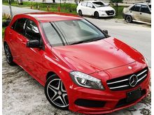 2013 MERCEDES BENZ A180 AMG UNREG JAPAN SPEC CAR SELLING PRICE ONLY ( RM 127,000.00 NEGO ) CAR BODY RED COLOR ( 4022 )
