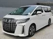 Recon 2020 Toyota Alphard 2.5 SC SUNROOF 4.5B ON SALES 5YEAR WARRANTY