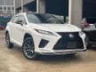 Recon 2020 Lexus RX300 2.0 F Sport SUV Panoramic Roof HUD BSM 360 Surround Camera 2nd Row Electric Seat Spare Tyre Full Spec Unreg MERDEKA SALES OFFER - Cars for sale