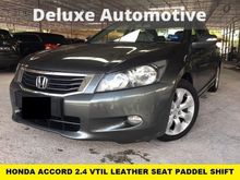 2009 Honda Accord 2.4 VTi-L FULL SPEC PADDLE-SHIFT LEATHER ELECTRONIC SEAT ORIGINAL PAINT ONE OWNER SMOOTH ENGINE AND GEAR BOX