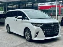 2025 Toyota Alphard 2.5 Z GRADE (5A) 9K KM /JBL / SIDE STEP (FREE SERVICE / WARRANTY / COATING / POLISH ) 700UNITS READY STOCK