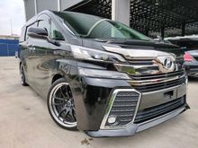 2015 Toyota Vellfire 2.5 ZG Sun Roof Pilot Seat Power Boot 2 Power Door 20 WALD Rim Unregister for sale.