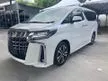 Recon 2020 Toyota Alphard 2.5 SC (A) SUNROOF DIGTIAL INNER MIRROR BSM 3BA MODEL GRADE 5A NEW FACELIFT JAPAN SPEC UNREGS - Cars for sale