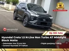 2025 Hyundai Creta 1.5 N Line SUV Non Turbo AT Midnight Black Matte NIK 2025 [ LOW KM 12RB ]