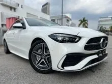 2022 Mercedes-Benz C200 1.5 AMG HUD,TELESCOPIC STEERING COLUMN,BURMESTER SOUND SYSTEM,360 CAMERA,POWER TAILGATE JPN UNREG