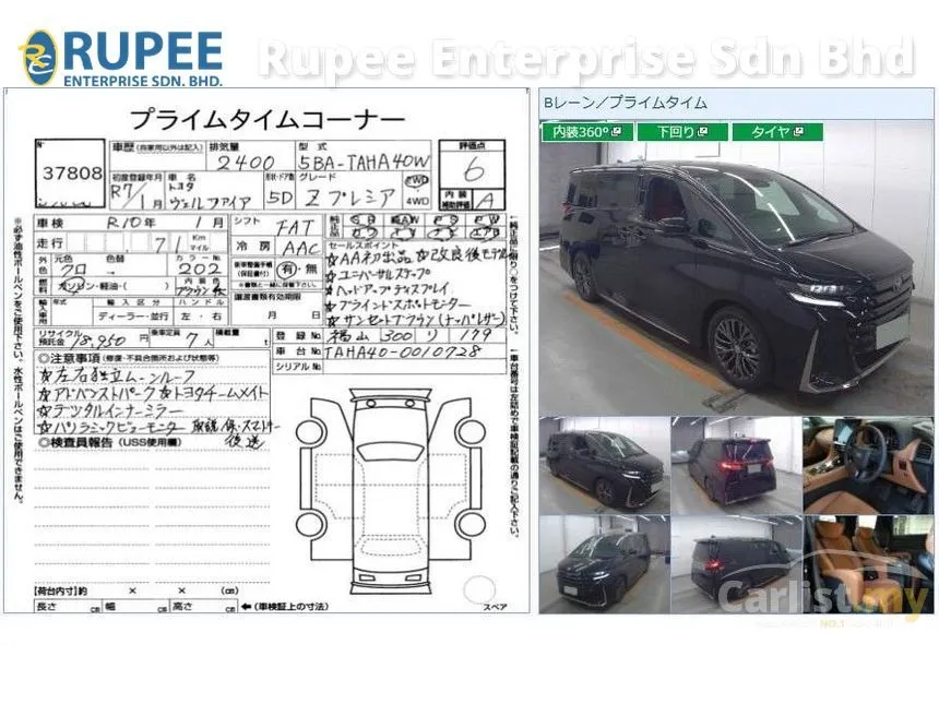 2025 Toyota Vellfire Z Premier MPV