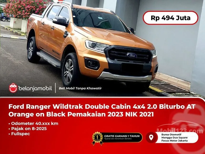 Jual Mobil Ford Ranger 2021 XLT 2.2 di DKI Jakarta Automatic Pickup Orange Rp 494.000.000