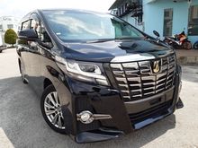 2016 Toyota Alphard 2.5 (A) SA TYPE BLACK GOLD SUNROOF FREE 4 YEAR WARRANTY UNREG JAPAN