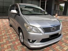 2012 Toyota Innova 2.0 G Facelift (LOAN BANK/CREDIT/KEDAI)
