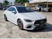 Recon 2020 Mercedes-Benz CLA45 AMG 2.0 S Coupe # RECARO SEAT , PANORAMIC ROOF , ADVANCED , 360 CAMERA , PERFORMANCE SEAT - Cars for sale