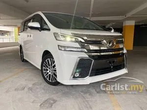 2017 Toyota Vellfire 2.5 ZG FULL LEATHER PRE-CRASH BEST IN TOWN OFFER 5 YEARS WARRANTY