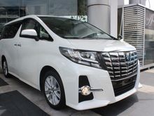 2015 UNREG Toyota Alphard 2.5 G SA 4WD MPV (A) 0% GST 0% SST