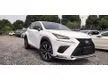Recon NEW YEAR CLEARANCE PROMO. 0846 FREE 5 yrs PREMIUM WARRANTY, TINTED & COATING. 2018 Lexus NX300 2.0 F Sport SUV