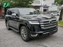 2023 Toyota Land Cruiser ZX 3.4 7 Seater SUV (200KM ONY) BLACK LEATHER SEAT / SUNROOF / 360 CAMERA / HUD / BSM / POWER BOOT 