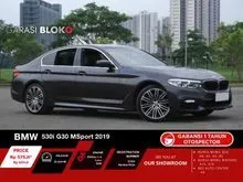2019 BMW 530i 2.0 M Sport Sedan G30 (Faktur 2020) Odo 25 Rbuan HOT ITEMS